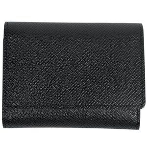 Louis Vuitton Envelope Carte de Visit Card Holder Business Noir Black